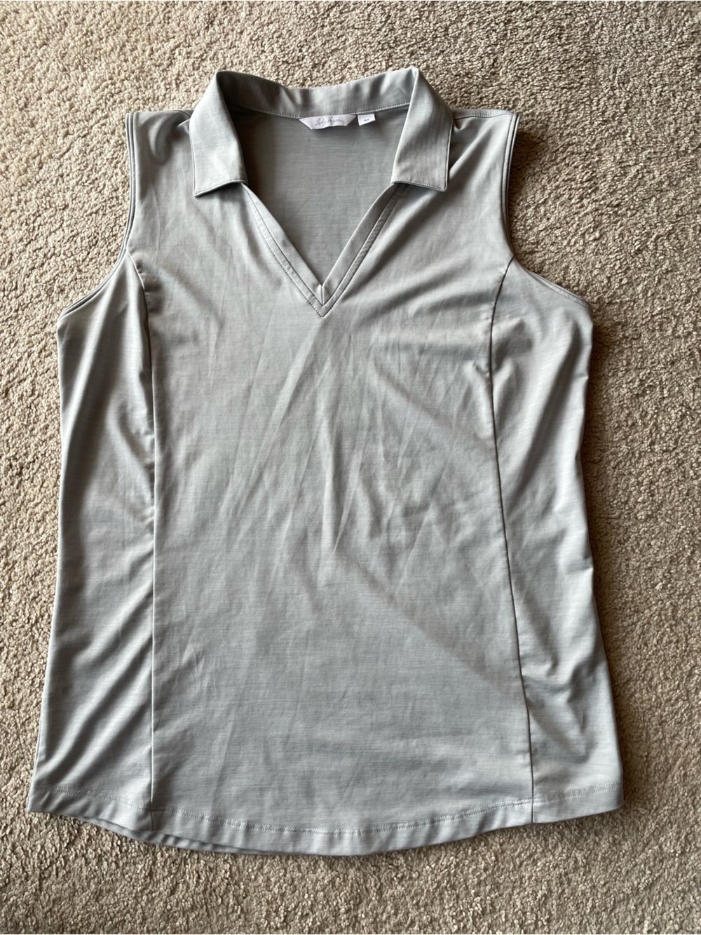 Lady Hagen Gray V-Neck Sleeveless Golf Pullover Tank Top Women’s M